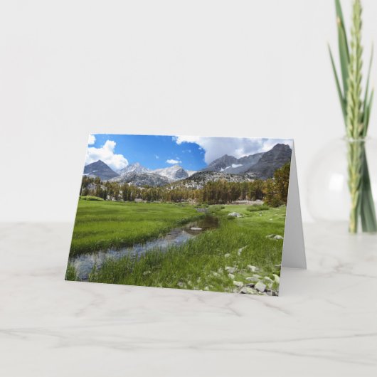 Landschaftliche Bach- und Berglandschaft, Blank im Karte (Vorderseite)
