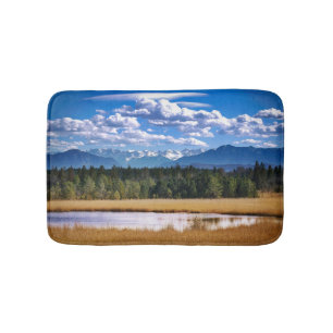 Landschaftliche Berge Alp Landschaft Badematte