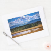 Landschaftliche Berge Alp Landschaft Rechteckiger Aufkleber (Umschlag)