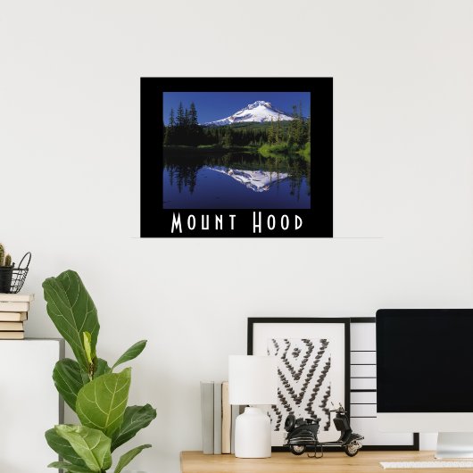 Landschaftliche Berghütte Poster (Heimbüro)