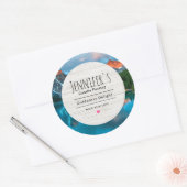 Landschaftliche Bergkulisse Runder Aufkleber (Umschlag)