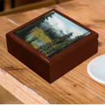Landschaftliche Berglandschaft Erinnerungskiste<br><div class="desc">In dieser hölzernen Geschenkboxen mit Keramik-Fliesen,  die ein Foto von schneebedecktem Berg Rainier und die landschaftliche Landschaft im Kaskadengebirge des Washingtoner Staat darstellen,  werden Schmuckstücke,  Schmuck und andere kleine Pflaster aufbewahrt. Wählen Sie Ihre Geschenkboxen und Farbe.</div>