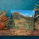 Landschaftliche Bergsee Landschaft John Muir Zitat Fotoplatte (Seite)