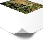 Landschaftliche Bergsee Landschaft John Muir Zitat Poster (Ecke)