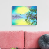 Landschaftliche Bergsee Landschaft Leinwanddruck (Insitu (Wohnzimmer))