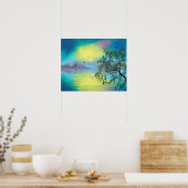 Landschaftliche Bergsee Landschaft Poster (Küche)