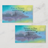 Landschaftliche Bergsee Landschaft Visitenkarte (Vorne/Hinten)