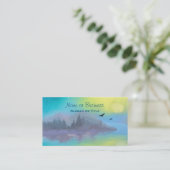 Landschaftliche Bergsee Landschaft Visitenkarte (Stehend Vorderseite)