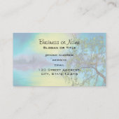 Landschaftliche Bergsee Landschaft Visitenkarte (Rückseite)