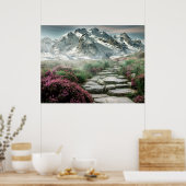 Landschaftliche Bergwelt Poster (Küche)
