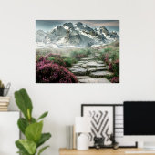 Landschaftliche Bergwelt Poster (Heimbüro)