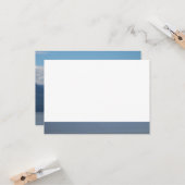 Landschaftliche Blue Beach Sympathie-Karten Karte (Vorderseite/Rückseite Beispiel)