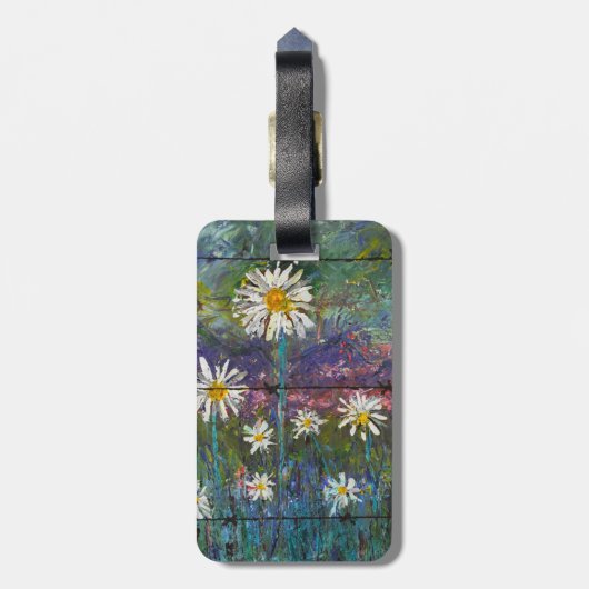 Landschaftliche Blume Gepäckanhänger (Rückseite vertikal)