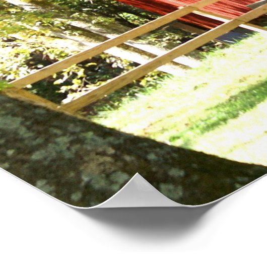 Landschaftliche Brücke Poster (Ecke)