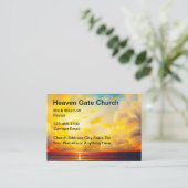 Landschaftliche Christliche Kirchenthemen Große Vi Visitenkarte (Stehend Vorderseite)