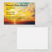 Landschaftliche Christliche Kirchenthemen Große Vi Visitenkarte (Vorne/Hinten)