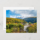 Landschaftliche Delaware-Wasserlücke Postkarte (Vorne/Hinten)