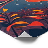 Landschaftliche Fahrt auf kurvenreicher Straße, So Poster (Ecke)