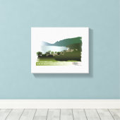 Landschaftliche Fahrt zum Strand Leinwanddruck (Insitu (Holzboden))