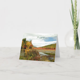 Landschaftliche Fall Custom Volunteer Appreciator  Dankeskarte