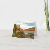 Landschaftliche Fall Custom Volunteer Appreciator Dankeskarte (Vorderseite)