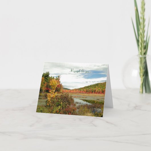 Landschaftliche Fall Custom Volunteer Appreciator  Dankeskarte (Vorderseite)