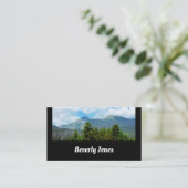 landschaftliche Felsgebirge Visitenkarte (Stehend Vorderseite)