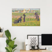 Landschaftliche Figuren - Georges Seurat Kunst Poster (Heimbüro)