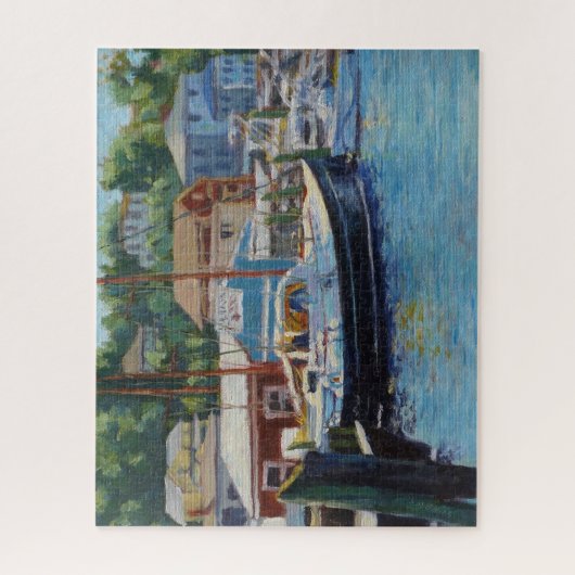 Landschaftliche Fischerboote von Gloucester Puzzle (Vertikal)