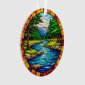 Landschaftliche Fluss- und Waldlandschaft Ornament (Vorderseite)