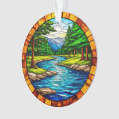 Landschaftliche Fluss- und Waldlandschaft Ornament (Vorderseite)
