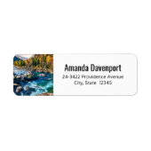 Landschaftliche Foto-Adresse für Fluss und Gebirge (Vorne)