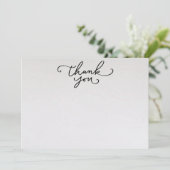 Landschaftliche Foto Hochzeit Dankeskarte (Stehend Vorderseite)