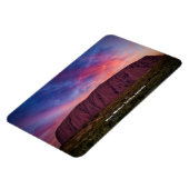 Landschaftliche Fotografie - Uluru bei Sonnenunter Magnet (Linke Seite)