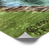 Landschaftliche Galway City Irland Canal View Poster (Ecke)