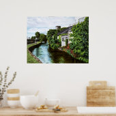 Landschaftliche Galway City Irland Canal View Poster (Küche)