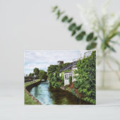 Landschaftliche Galway City Irland Canal View Postkarte (Stehend Vorderseite)