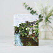 Landschaftliche Galway City Irland Canal View Postkarte (Stehend Vorderseite)