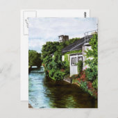 Landschaftliche Galway City Irland Canal View Postkarte (Vorne/Hinten)