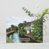 Landschaftliche Galway Irland jedes Jahr Geburtsta Einladung (Stehend Vorderseite)