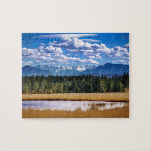 Landschaftliche Gebirgsalpine Landschaft Puzzle