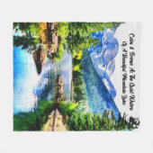 Landschaftliche Gebirgsgewässer mit Inspiration Fleecedecke (Vorderseite (Horizontal))