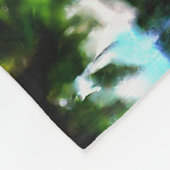 Landschaftliche Gebirgsgewässer mit Inspiration Fleecedecke (Ecke)