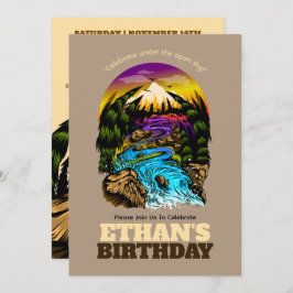 Landschaftliche Geburtstagsfeier im Freien Einladung