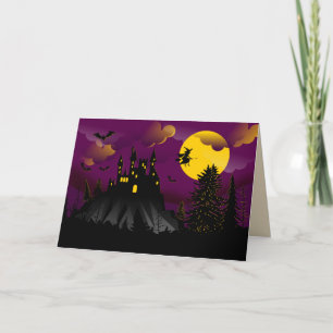Landschaftliche Halloween-Grußkarte Karte