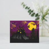 Landschaftliche Halloween-Postkarte Postkarte (Stehend Vorderseite)