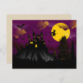 Landschaftliche Halloween-Postkarte Postkarte (Vorne/Hinten)