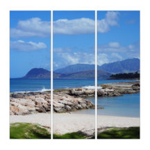 Landschaftliche hawaiianische Küste Triptychon-Mau