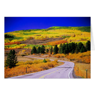 Landschaftliche Herbstkarte für Byway 12