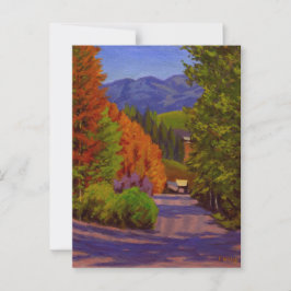 Landschaftliche Herbstkreatur Butte Colorado Postk Postkarte